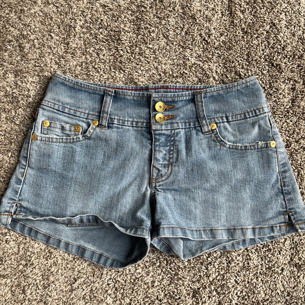 Glo Y2K Medium Wash Denim Shorts Size 3